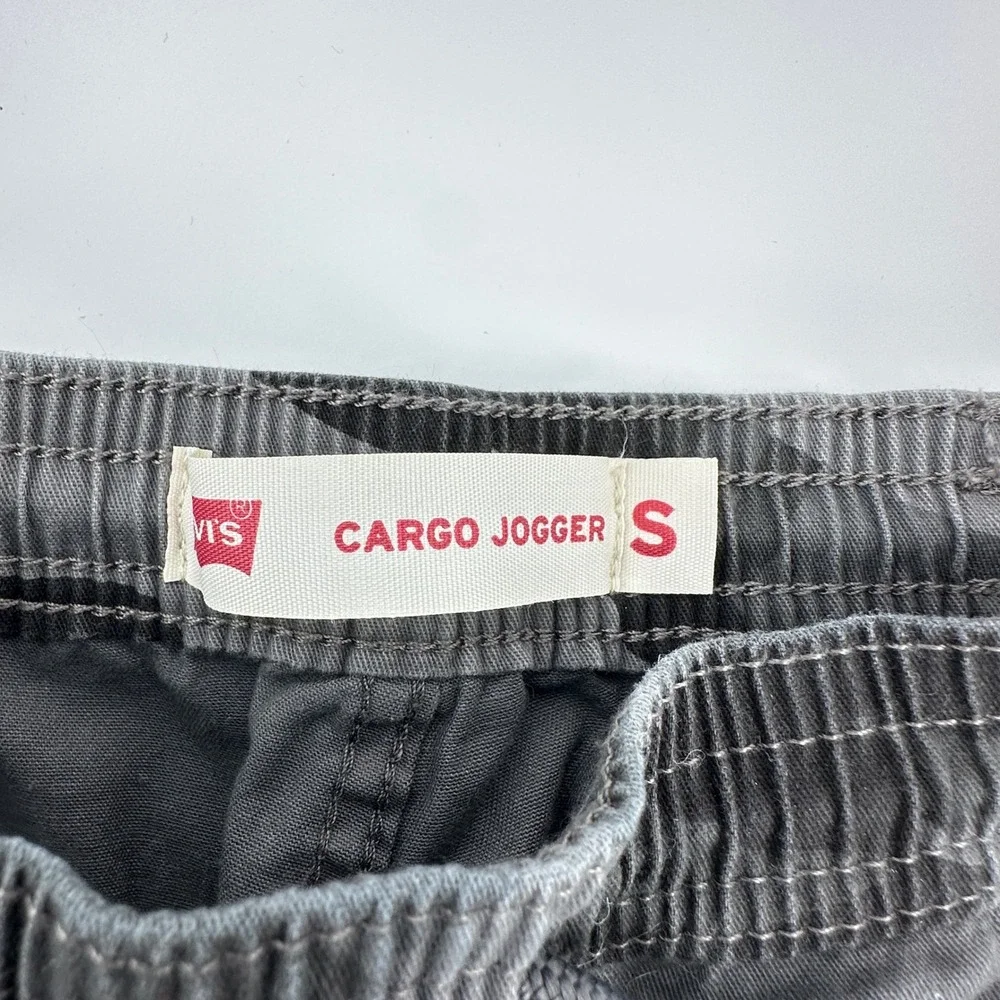 Levi's Cargo Joggers‎ Kids S 8-10 Grey Camo Excellent 2 Pack Bundle Drawstring